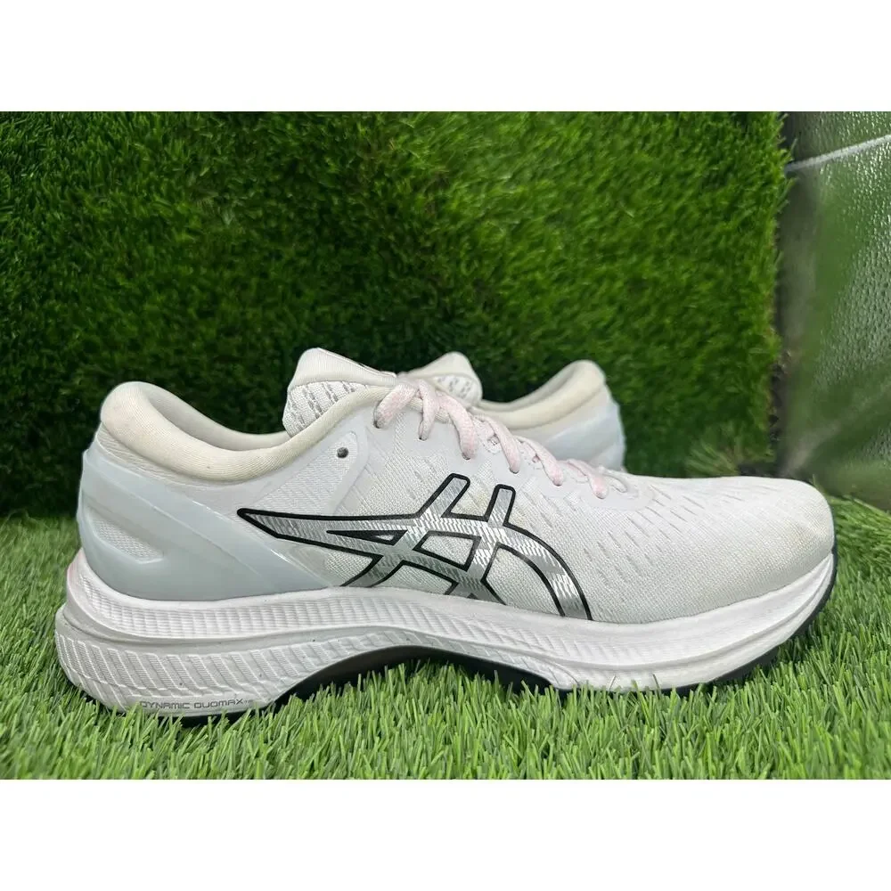 Asics Gel-Kayano 27 1012A649 Athletic Sneaker Womens 8.5 White Synthetic Running